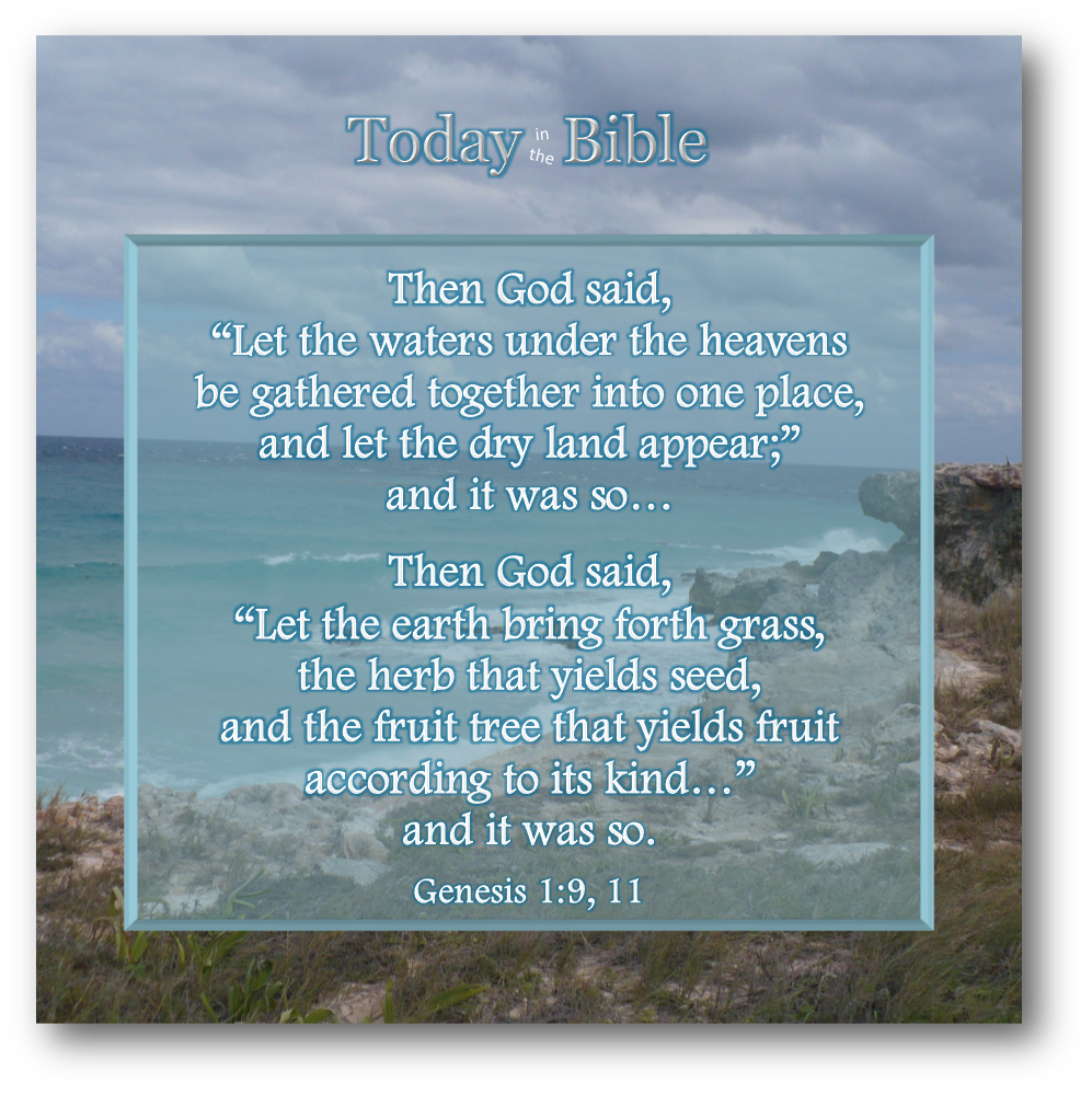 Elul 27 – Let the waters under the heavens be gathered together into one place…