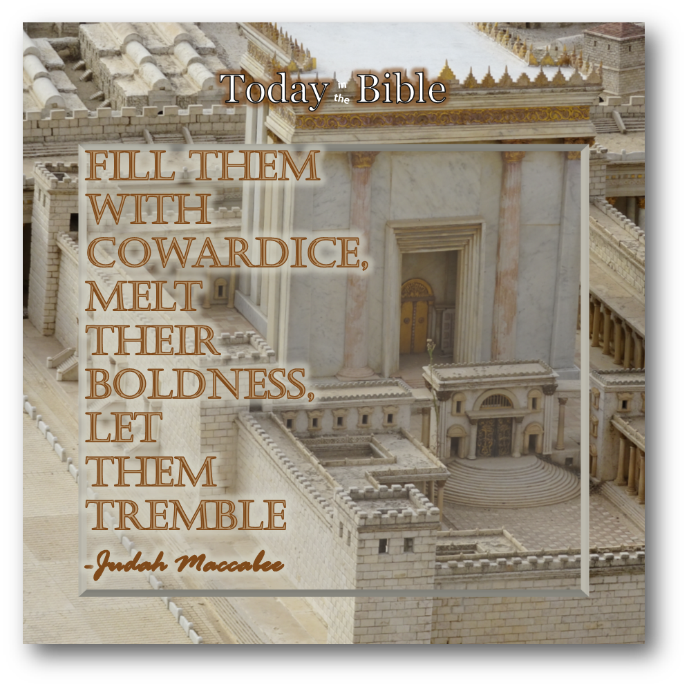 Cheshvan 21 – Fill them with cowardice, melt their boldness, let them tremble…