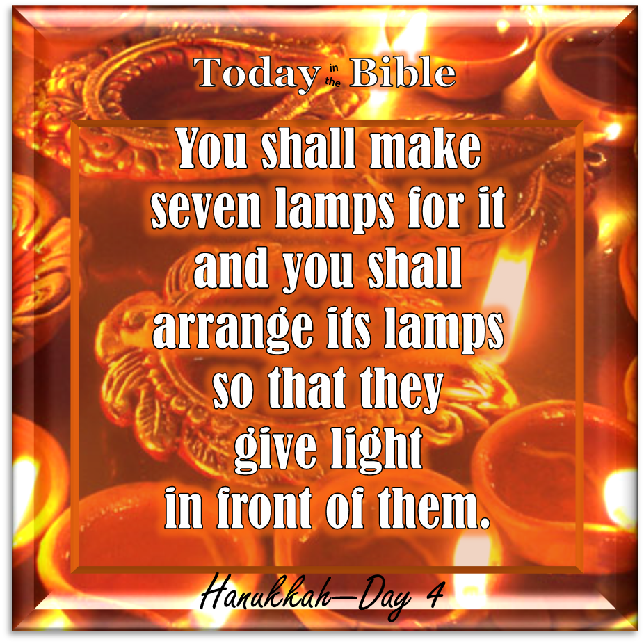 Kislev 28 – You shall make seven lamps for it…