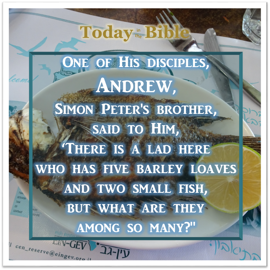 Adar II 19 – There is a lad who has five barley loaves and two small fish…